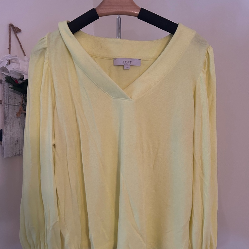 Loft large long sleeved top